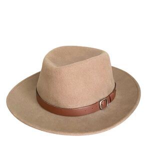 Bailey Briar Wool Fedora Hat with Taupe Brown Band